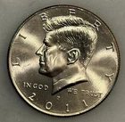 2011-P Kennedy Half Dollar - AU - About Uncirculated