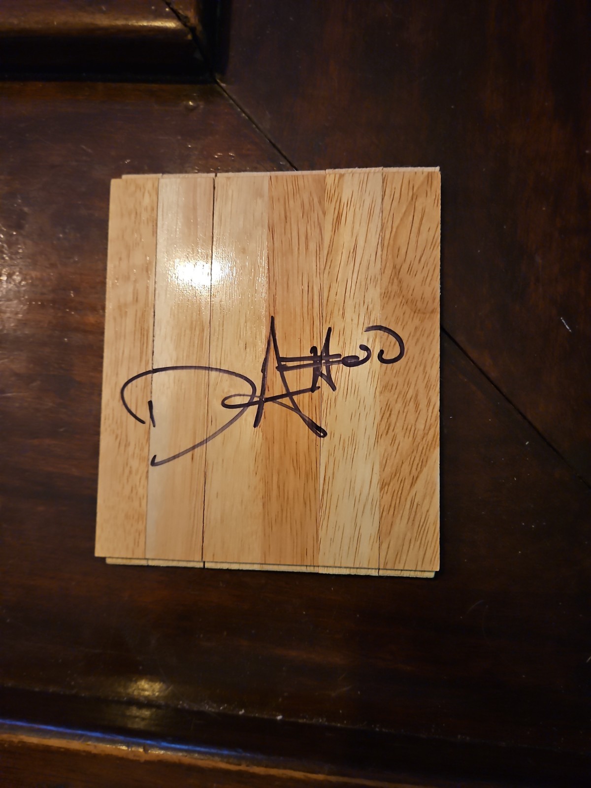 Darrell Arthur Kansas Autographed Floorboard