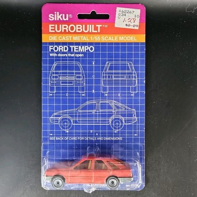 Siku Eurobuilt Ford Tempo #1056 Vintage Diecast On Card Rare West Germany