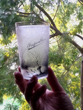 DAUM NANÇY DUFOUR GIVRÉ DÉGAGÉ À L'ACIDE PAYSAGE D'HIVER  FOUGEROLLES ANNÉE 1891