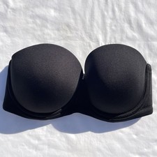 Wacoal Red Carpet Strapless Bra 32DD Black Underwire 854119