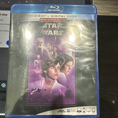 Star Wars: Episode IV: A New Hope (Blu-ray, 1977) Mark Hamil - Carrie Fisher NEW