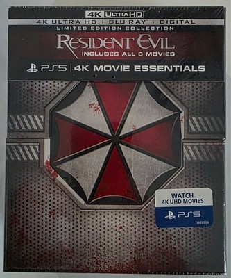 NEW SEALED RESIDENT EVIL: THE COMPLETE COLLECTION 4K ULTRA HD BLU RAY 12 DISCS
