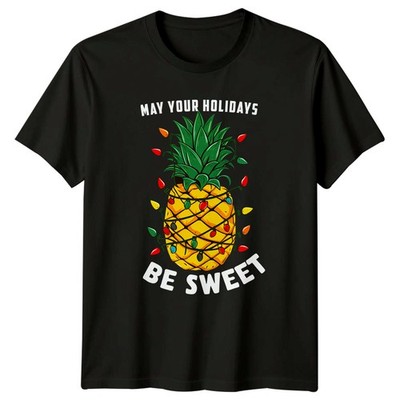 May Your Holidays Be Sweet T-Shirt Ananas Tropical Weihnachten