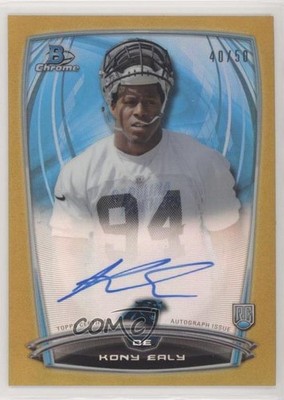 2014 Bowman Chrome Rookie Gold Refractor 40/50 Kony Ealy #RCRA-KE Auto RC 0a4v