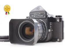  Exc 5 w/ Hood  Pentax 6x7 67 Eye Level Camera SMC T 75mm F4.5 Lens From JAPAN