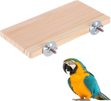 Wooden Parrot Perch Corner Bird Perch Platform Flat Stand 7.48  3.93 Inches Woo