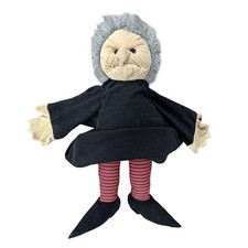 Vintage 1970s Folkmanis Folktails 24  Witch Hand Puppet Full Body Plush Toy