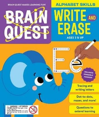 Workman Publishing Brain Quest Write and Erase: Alphabet Skills (Taschenbuch)
