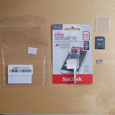 SanDisk Ultra 512GB microSDXC UHS-I A1 High Speed Memory Card Authentic