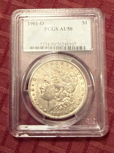 1901-O Morgan Silver Dollar PCGS AU 50