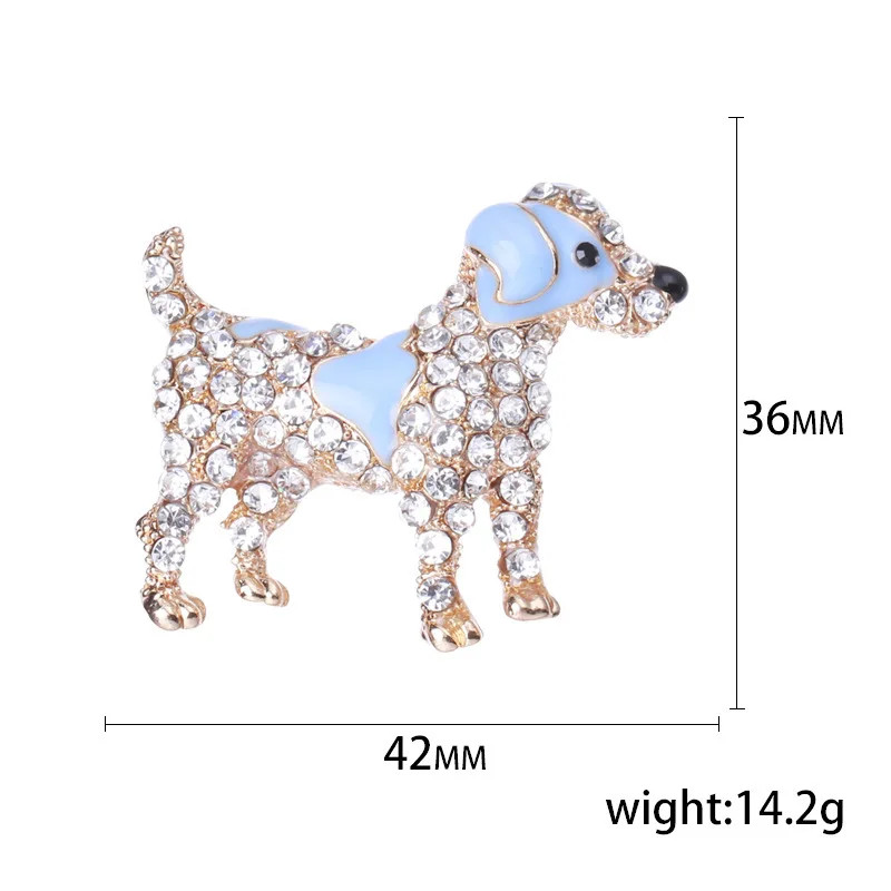 Spilla diamantata per cani piccoli foto 4