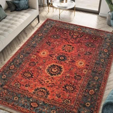 3x5 Rug - Machine Washable Entry Rug with Non-Slip Backing, Ideal for Enteryw...