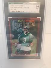 1996 Topps Finest #225 Keyshawn Johnson Rookie SGC 9
