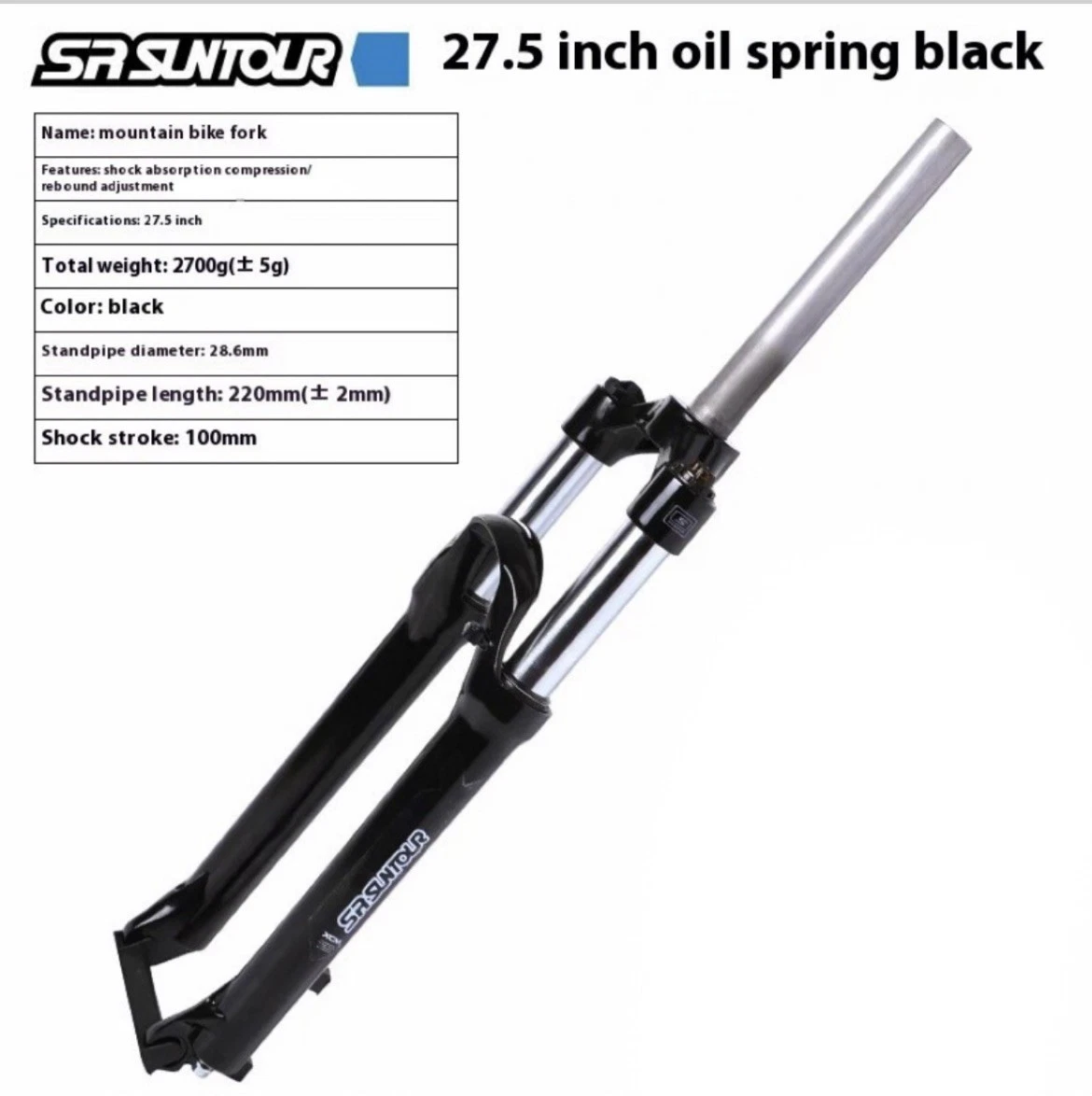 Suntour XCM34 100mm Boost 29 15x110mm 1 1/8 - 1,5 Federgabel Post