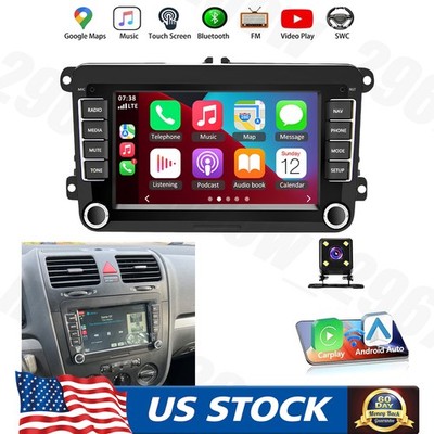 7'' Touch Screen Android 13 CarPlay Android Auto 4-light Camera For Volkswagen
