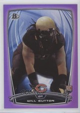 2014 Bowman Rookies Retail Purple Will Sutton #84 0b5