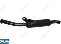 Auspuff Endtopf Eckig + Schallwand Schwarz FüR Royal Enfield Classic 350 500 ...