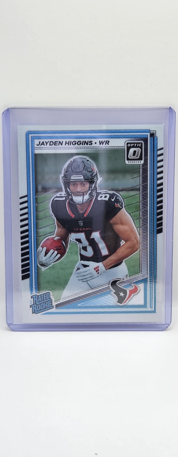 2025 Panini Donruss Optic Rated Rookie Jayden Higgins #225 RC Houston Texans