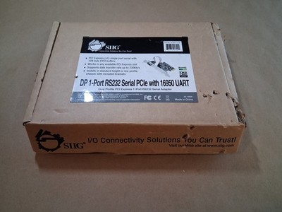 SIIG JJ-E02111-S1 Dual Profile 2-Port RS232 Serial PCIe with 16950 UART