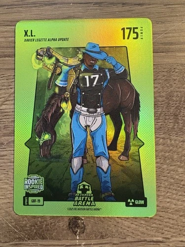Bo Jackson Battle Arena Green GLOW X.L. Xavier Legette GBF-19 SSP Case Hit!!