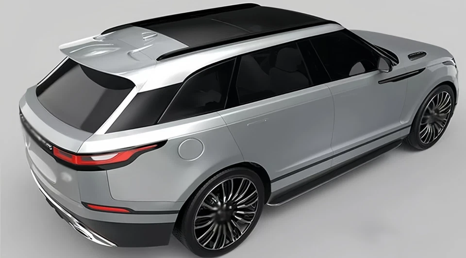 Roof Rack Carrier Fit For Land Rover Range Rover Velar 2018-2022 2PC Black Paste - Image 3 of 4