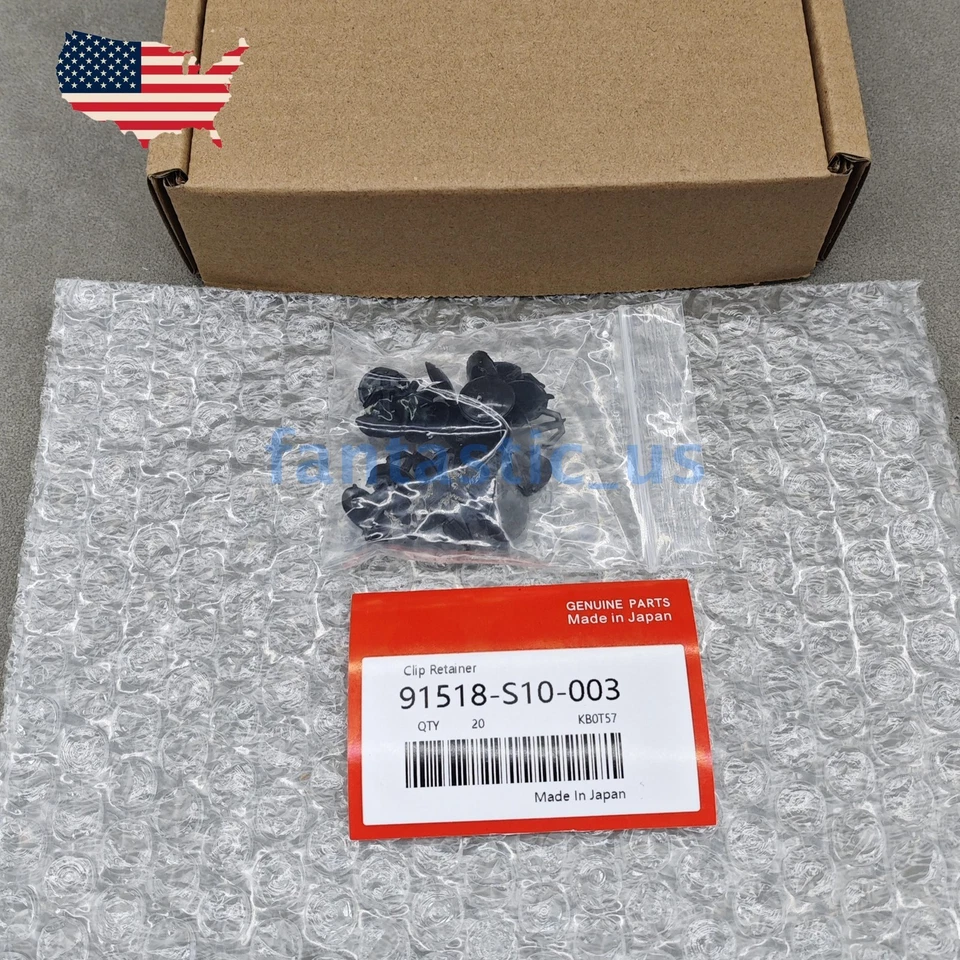 OEM 20x Hood Seal Retaining Clip Retainer For Honda Accord Acura 91518-S10-003 Foto 4 de 4