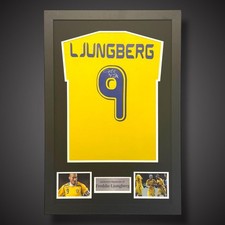 Freddie Ljungberg Hand Signed Sweden Framed Football Shirt  &pound;299