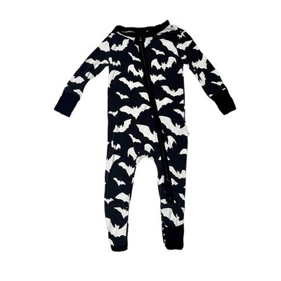Posh Peanut Batty Glow in the Dark Convertible Sleeper PJs Size 3-6m