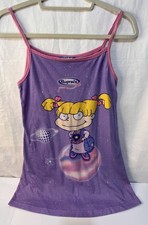 Vintage RARE Rugrats Angelica Nightgown Sleep Shirt LG Tank 90s Y2K Nickelodeon