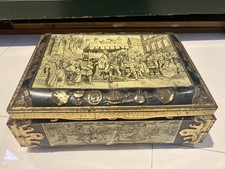 Antique "Otto Schmidt" Early 900s Tin Box - Swiss Cafe Cagliari