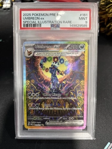 Pokémon Umbreon ex Special Illustration Rare EX Holo 161/131 PSA 9 Mint