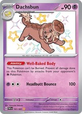 Dachsbun Holo Shiny Rare SV: Paldean Fates 161/091 NM on eBay