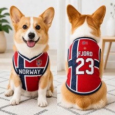 Personalized Dog Soccer Jersey, Custom Pet Name Number Shirt