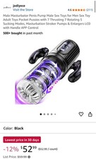 Male Masturbaters Automatic HandsFree Rotating Cup Thrusting Stroker Lubricants