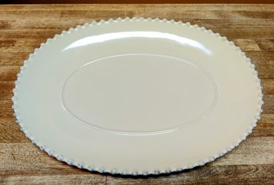 Costa Nova Pearl Cream Serving Platter Made in Portugal 13''
