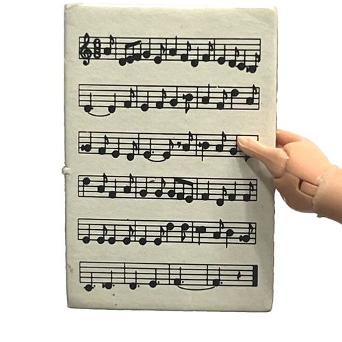 Vintage 1960's Barbie Fashion CLONE 1 1/2" x 1" Cardboard Sheet Music ~ EXC