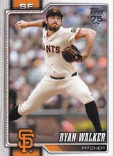 2026 TOPPS BASEBALL CARD # 540 - RYAN WALKER - SAN FRANCISCO GIANTS