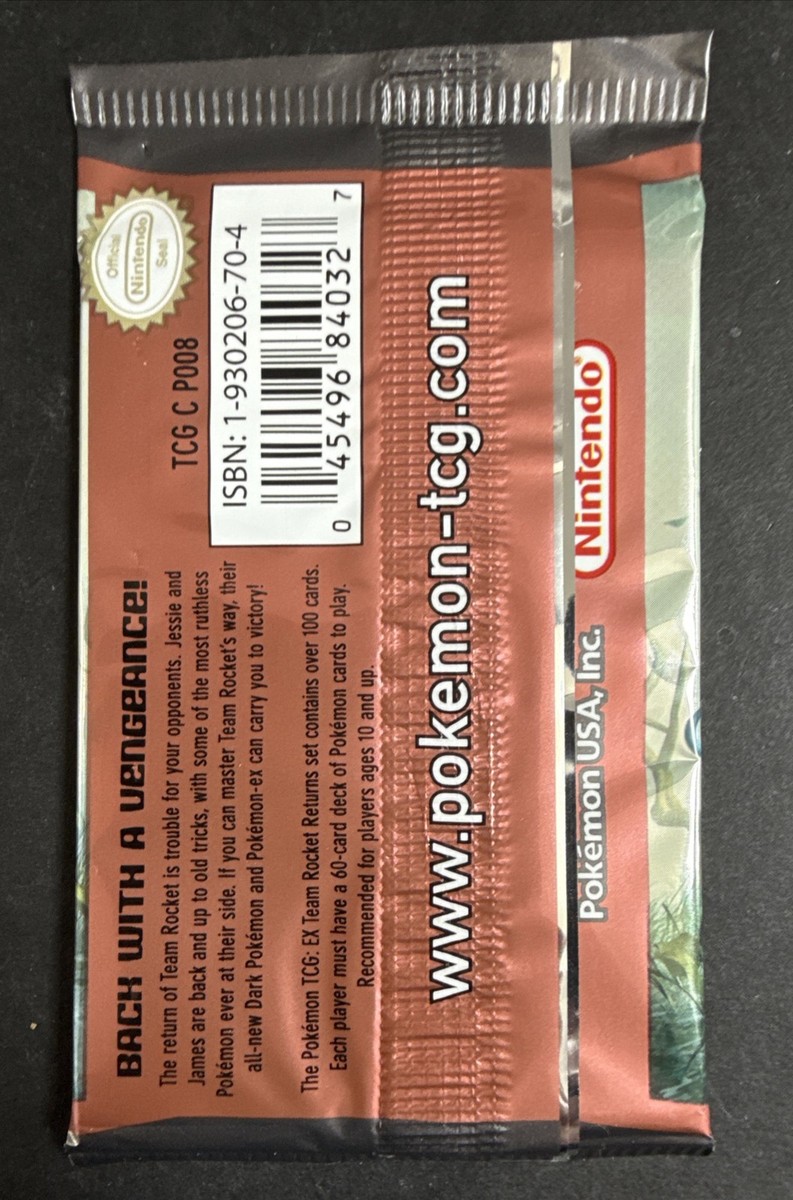 Pokmon EX Team Rocket Returns Trading Card Game Booster Pack - 9 Count for sale online | eBay Pokmon EX Team Rocket Returns Trading Card Game Booster Pack - 9 Count for sale online | eBay