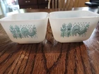 (2) VINTAGE PYREX AMISH BUTTERPRINT/ ROOSTER 501 REFRIGERATOR DISH  (2 count)