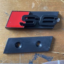 Black Edition Audi S6 front radiator grille emblem in original packaging 