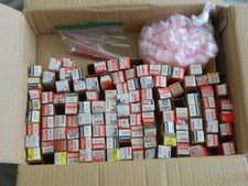 Assorted Lot of Vintage TV Radio Tubes Mostly RCA, the Smaller Type Tubes