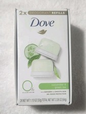      Dove 0 Aluminum Deodorant Refills   Cucumber  Green Tea 2 Pack 