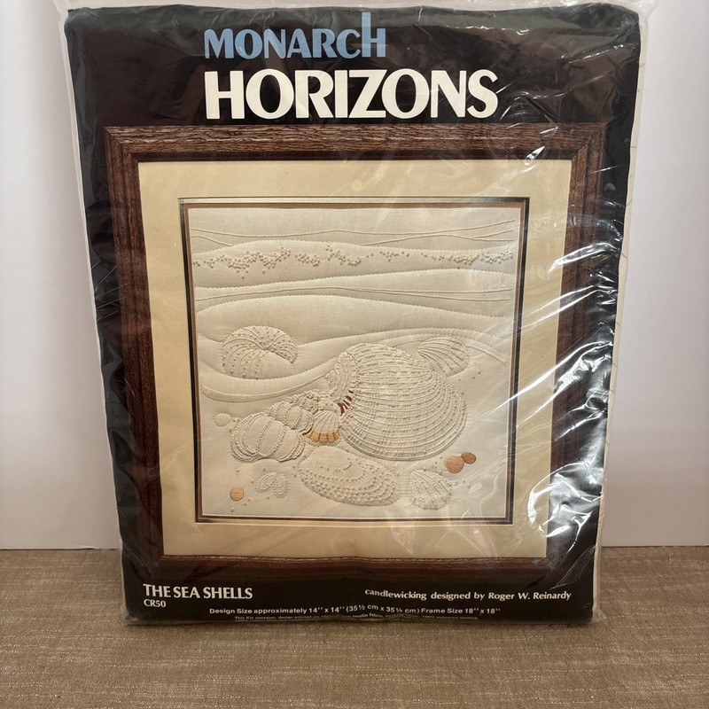 Vintage Monarch Horizons Sea Shells Candlewicking Kit