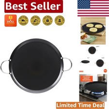 Comal negro duradero de 11 pulgadas con superficie antiadherente - Ideal para tortillas perfectas