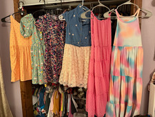Girls Size 10/12 Summer Dresses Lot of 6