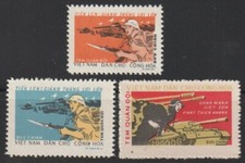 1973 North Vietnam Military Stamps Scott # M20-M22 MNH