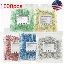 1000Pcs Solder Seal Sleeve Heat Shrink Butt Wire Connectors Terminals Waterproof