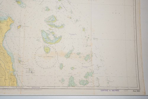 1979 Hydrographic Navy Chart Map Poster "RUSSELL ISLAND to LOW ISLETS" 110x73cm - Picture 4 of 24