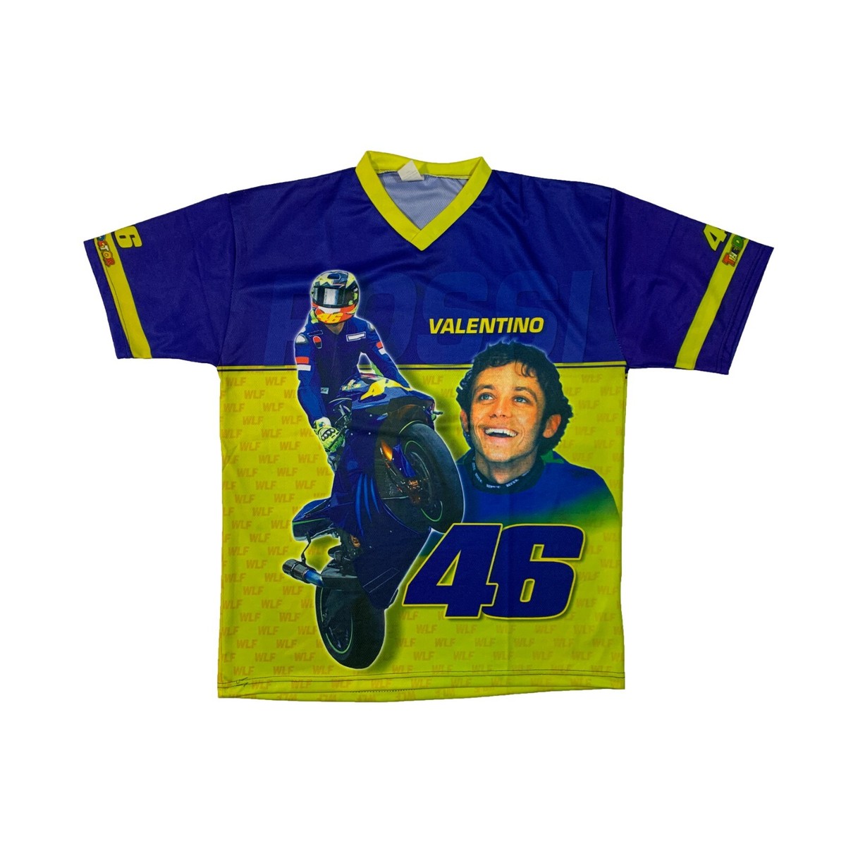 Vintage Valentino Rossi Jersey T-shirt The Doctor Racing Blue